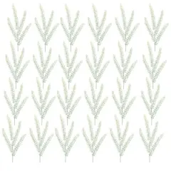 Sage Green Glittered Fern Spray, 24ct.