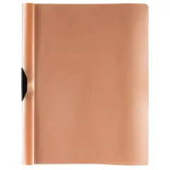 JAM Paper 9" x 12" Plastic Report Cover with Slide Lock Clip, 20ct. Gold