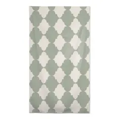 Teal Tile Pattern Tablecloth