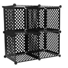 Organize It All Black Stacking Cubes, 4ct.