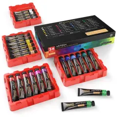 Arteza&reg; 24 Color Gouache Paint Set