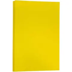 JAM Paper Matte 11" x 17" 24lb. Paper, 100 Sheets Yellow
