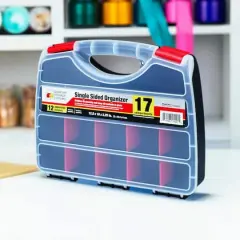 Quantum Storage Systems&reg; 12.5" x 10" Black & Red Single-Sided Organizer