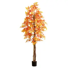 7ft. Autumn Deluxe Maple Artificial Fall Tree