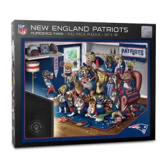 NFL Purebred Fans A Real Nailbiter 500 Piece Puzzle New England Patriots
