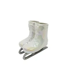 8" Iridescent White Ice Skates Ceramic Tabletop D&eacute;cor by Ashland&reg;