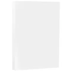 JAM Paper White Wove Strathmore 8.5" x 14" 80lb. Cardstock, 50 Sheets Bright