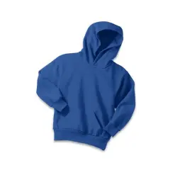 Port & Company&reg; Colors Youth Core Fleece Pullover Hooded Sweatshirt Royal