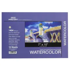 Pro Art&reg; 140# Watercolor Block Pad
