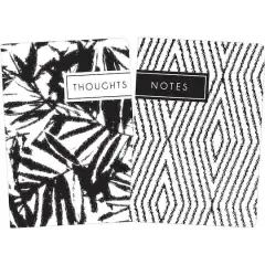 JAM Paper Bohemian Indigo Lightweight Hardcover Notebook, 2ct.