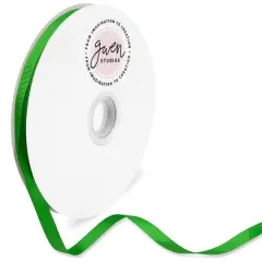 Gwen Studios Solid Grosgrain Ribbon Emerald Green