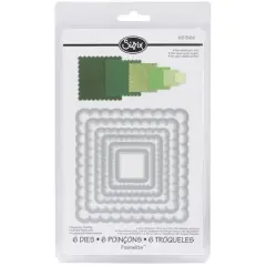 Sizzix&reg; Framelits&trade; Scallop Squares Die Set
