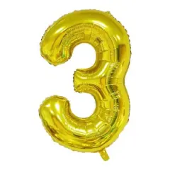 Wizardi 32" Gold Number Foil Balloon