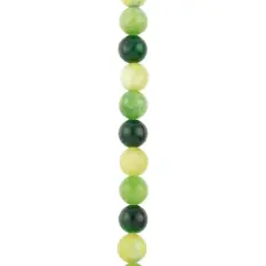 Green Dyed Quartz Round Beads, 8mm by Bead Landing&trade;