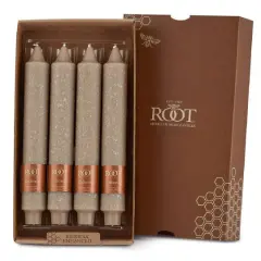 Root Candles 9" Unscented Timberline&trade; Collenette Taper Candles, 4ct. Taupe