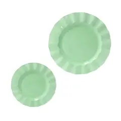 7" & 10" Wavy Rim Plastic Plates, 40ct. by Celebrate It&reg; Mint