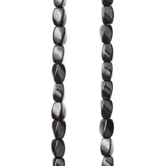 Silver Hematite Magnetic Twist Beads, 8mm by Bead Landing&trade;