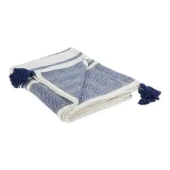 DII&reg; Navy & Mineral 2-Tone Chevron Stripe Throw