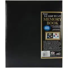 Pioneer&reg; Leatherette Post Bound Album, 8.5" x 11" Black