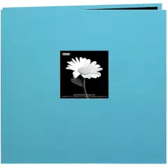 Pioneer&reg; Book Cloth Cover Post Bound Album, 12" x 12" Turquoise Blue