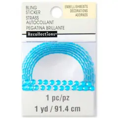 Bling on a Roll&trade; Double Row Rhinestones by Recollections&trade; Turquoise