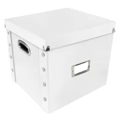 12" Snap-N-Store Vinyl Record Storage Box White