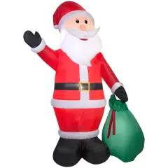 12ft. Airblown&reg; Inflatable Christmas Santa with Gift Sack