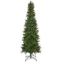 7.5ft. Pre-Lit Wicklow Noble Fir Pencil Artificial Christmas Tree, Clear Lights