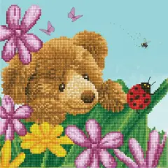 Diamond Dotz&reg; Honey Pot Bear Hide & Seek Diamond Painting Kit