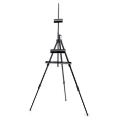 Adjustable Black Aluminum Floor Easel by Artist's Loft&trade;