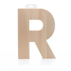 Hampton Art&trade; 8" Chunky Wood Letter R