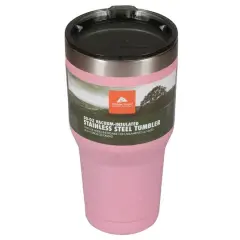 Ozark Trail&reg; 30oz. Pink Vacuum-Insulated Stainless Steel Tumbler