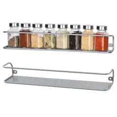 NEX&trade; Silver Wall-Mounted Spice Racks, 2ct.