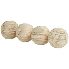 Beige Handmade Jute Orbs & Vase Filler Set