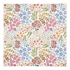 Bright Multi Floral 10" x 10" Cotton Twill Napkin
