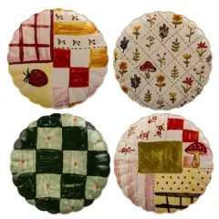 Hello Honey&reg; 7.75" Artisan's Canvas Stoneware Plate Collection Set