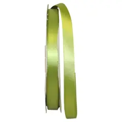 JAM Paper 5/8" x 100yd. Double Face Satin Ribbon Green Grass