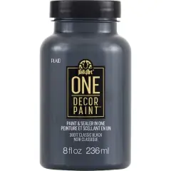 FolkArt&reg; One D&eacute;cor Paint&trade;, 8oz. Classic Black