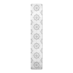 Boat Wheel Indoor/Outdoor Table Runner Gray