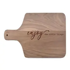 Enjoy the Little Things 17" x 8" Walnut Paddle Cutting Board