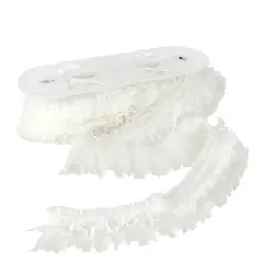 2.5" White Chiffon Pleated Trim by Celebrate It&reg;