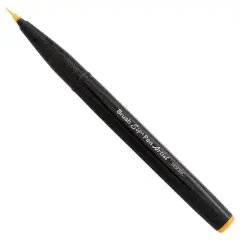 Pentel&reg; Sign Pen&reg; Micro Brush Tip Pen Yellow