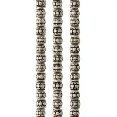 Antique Silver Carved Rondelle Beads by Bead Landing&trade;