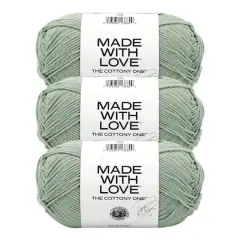 3 Pack Lion Brand&reg; Tom Daley Made with Love&trade; The Cottony One&trade; Yarn Sage