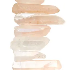 Rose Crystal Luster Stone Stick Beads by Bead Landing&trade;