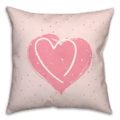 Speckled Heart Pattern 18" x 18" Indoor / Outdoor Pillow
