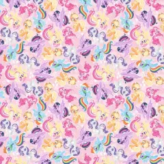 Hasbro My Little Pony Multicolored Packed Pony Friends Cotton Fabric