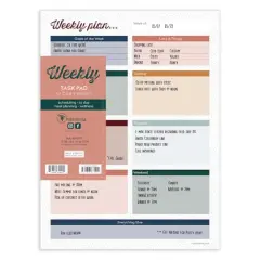 TF Publishing Boho Design Large Weekly Task Planner Desk Pad