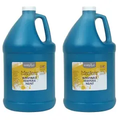 Handy Art&reg; Little Masters&reg; Washable Tempera Paint Gallon, 2ct. Turquoise
