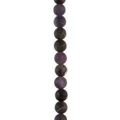 Matte Amethyst Round Beads, 8mm by Bead Landing&trade;